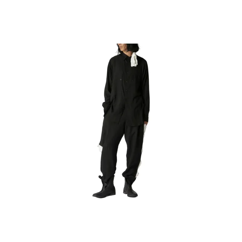 Yohji Yamamoto SS24 Casual Pants Men's Black-5