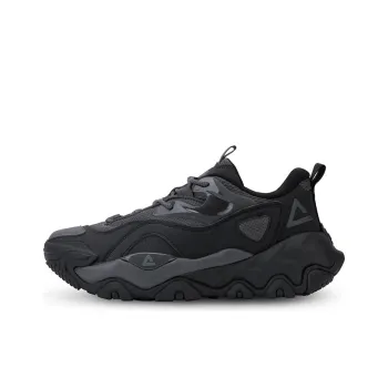 PEAK Tai Ji2.0 Er Pu Cushioning Balance Height Increasing Low Top Casual Shoes Men's All Black