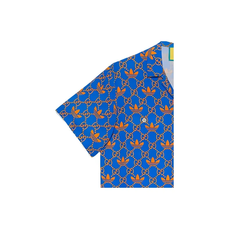 Adidas X GUCCI Shirts Men Blue-2