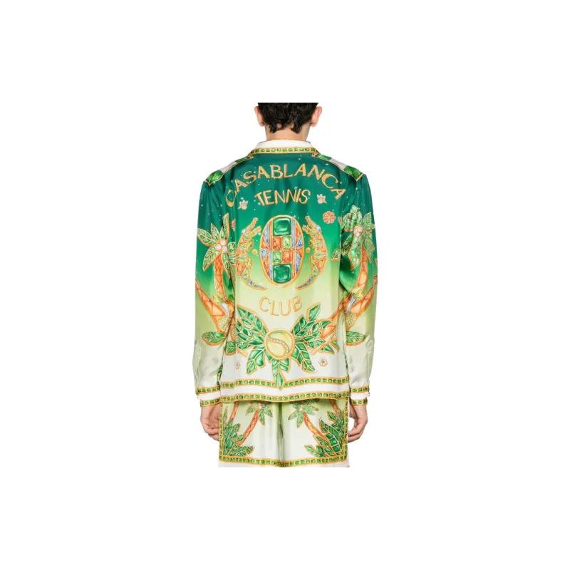 CASABLANCA Joyaux D'Afrique Silk Shirt-4