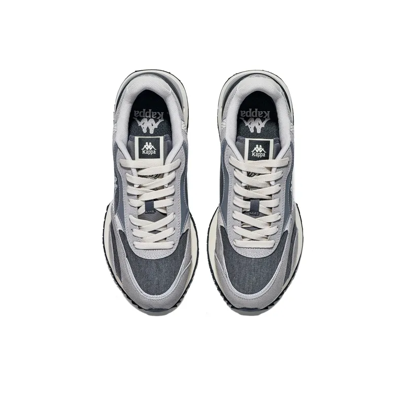 Kappa Non slip Lightweight Low Top Running Shoes Unisex Gray-3