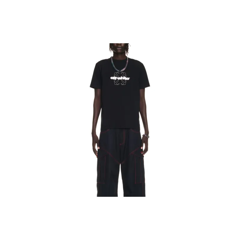 OFF WHITE Flock Arrow Crewneck T Shirt-1
