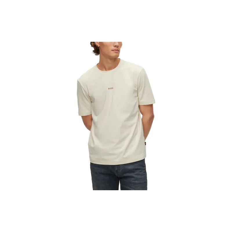HUGO BOSS T-Shirts Men Beige Yellow-2
