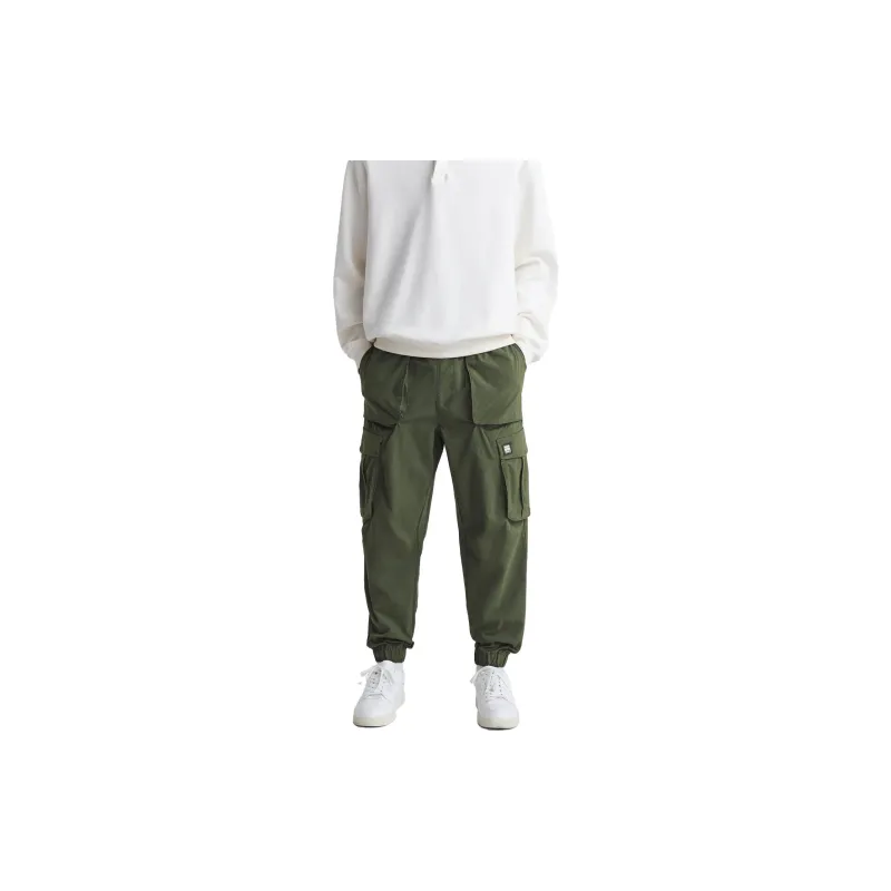 ZARA Cargo Pants Men Khaki-3