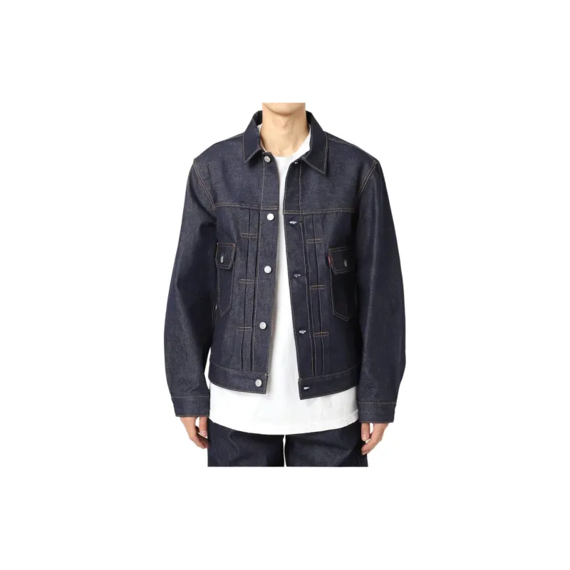 Journal Standard X Levis Journal Standard Collaboration Denim Jackets Unisex Navy-1