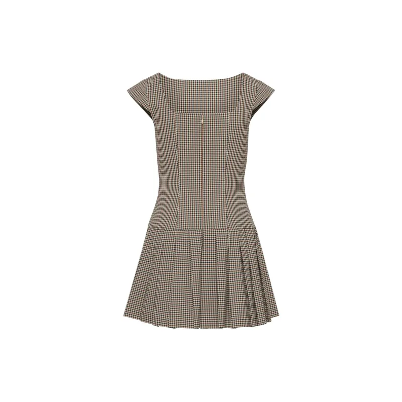 ARITZIA FW24 Sunday Best Palette Dress Short-Sleeved Dresses Women's Liliana Beige Black/Beige Black-1