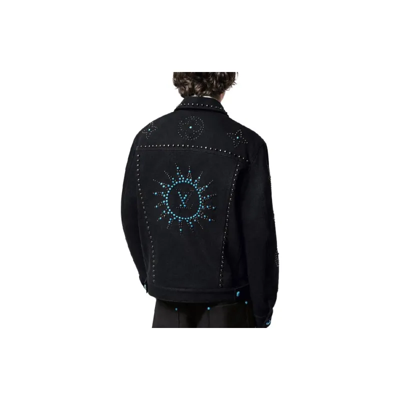 LOUIS VUITTON FW24 Denim Jacket Men's Black-4