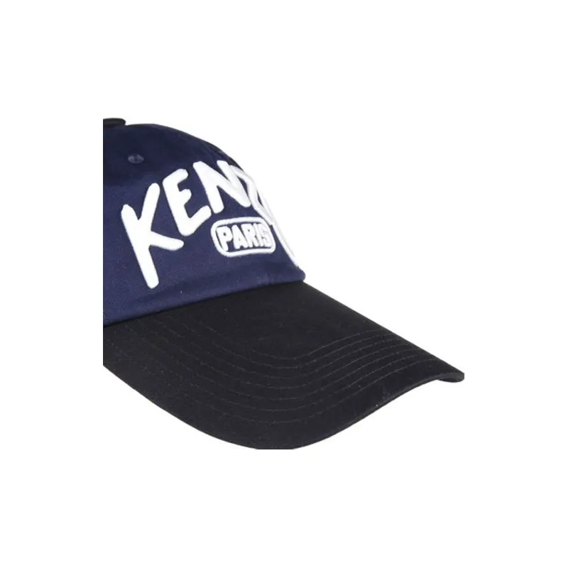 KENZO Logo Embroidered Curved Peak Baseball Cap-4