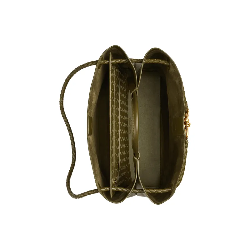 Bottega Veneta Cow Leather Shoulder Bag, Crossbody Bag, Handbag Tubas Women's Olive Green-1