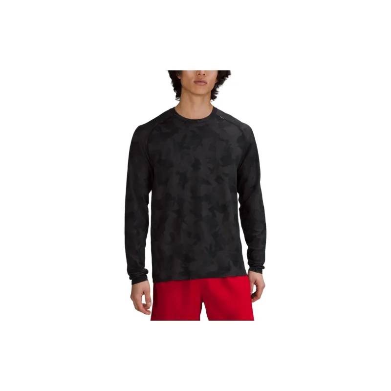 Lululemon Metal Vent Tech T Shirts Men Camouflage Black-2