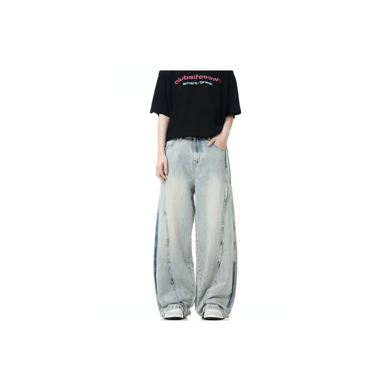 GBXM Jeans Unisex Washed Blue-5