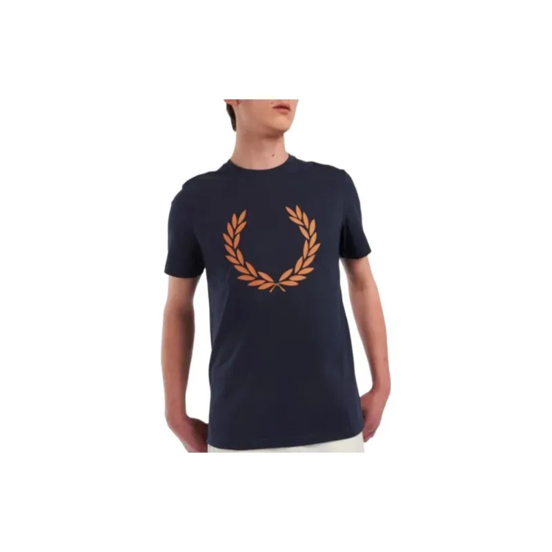 FRED PERRY T Shirt Men's Marine Blue-3