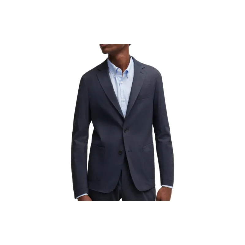 HUGO BOSS Single-breasted Linen-blend Blazer-3