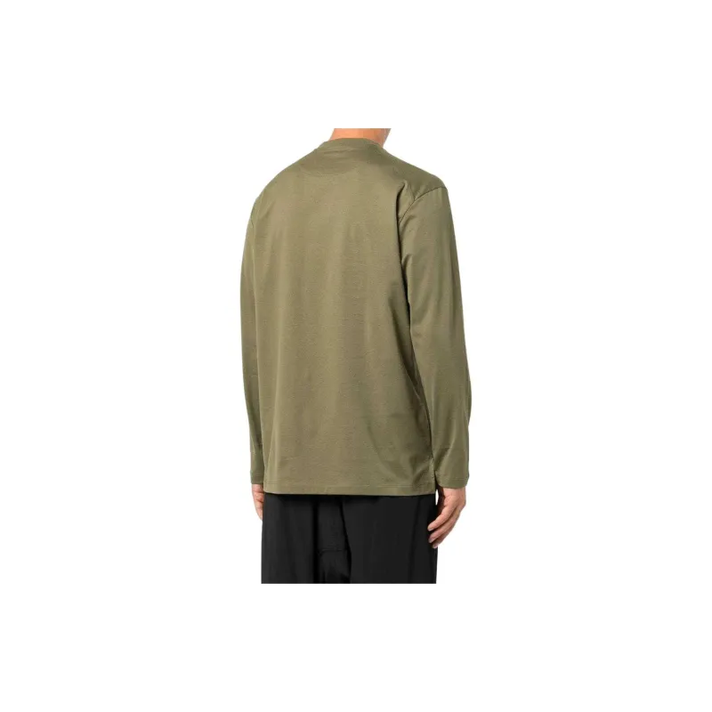 Y 3 T Shirts Men Olive Green-3