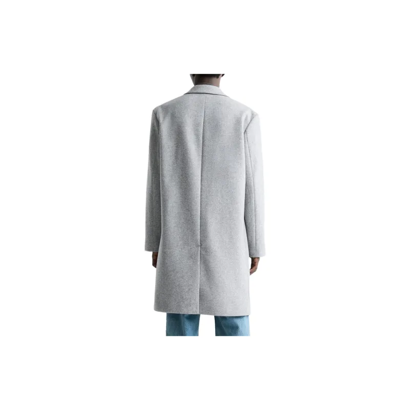 ZARA Coats Men Gray-3