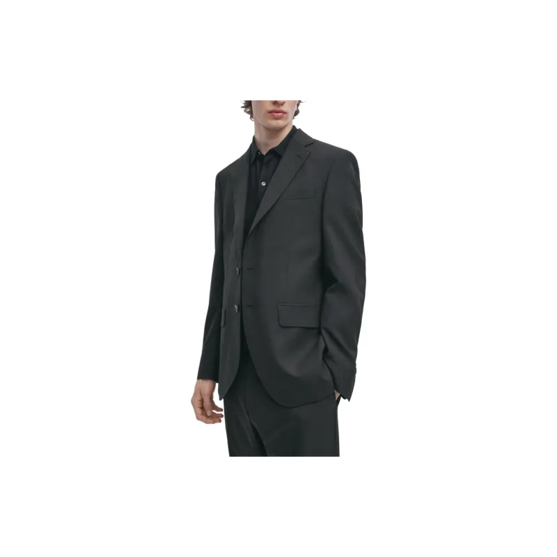 Massimo Dutti Business Suit Men's Black-4