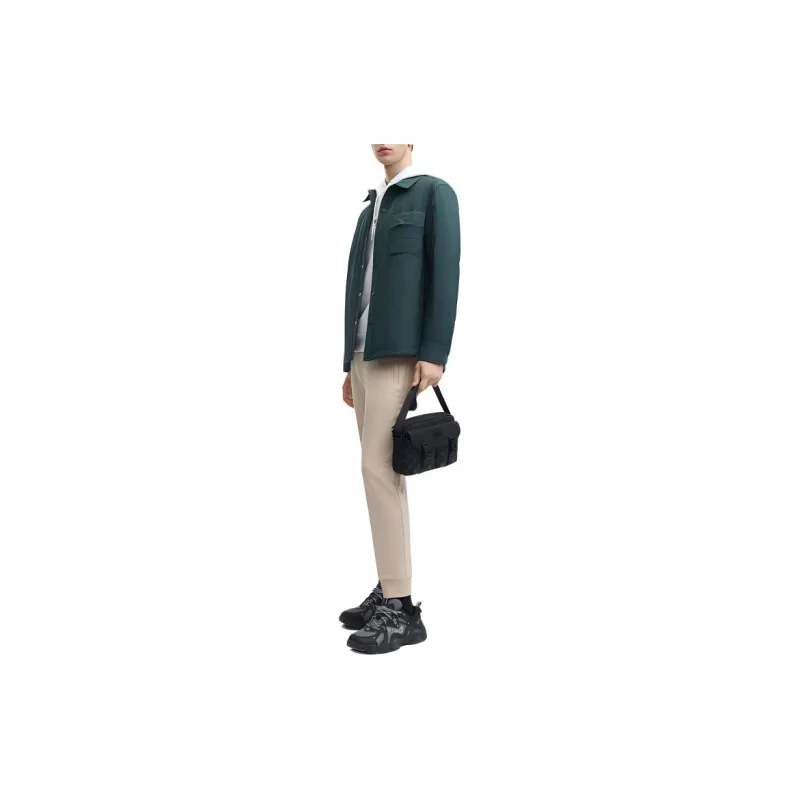 FILA Puffer Jacket Men's Dark Bamboo Emerald-5