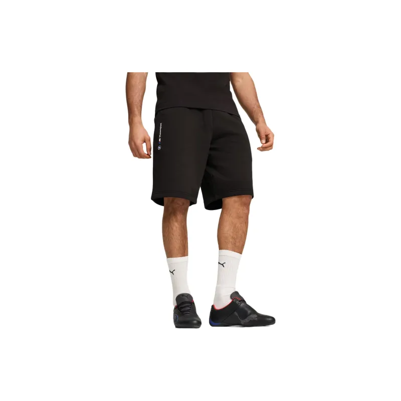 PUMA BMW M Motorsport SS24 ESS+ Fleece Shorts Casual Shorts Men's Black-3
