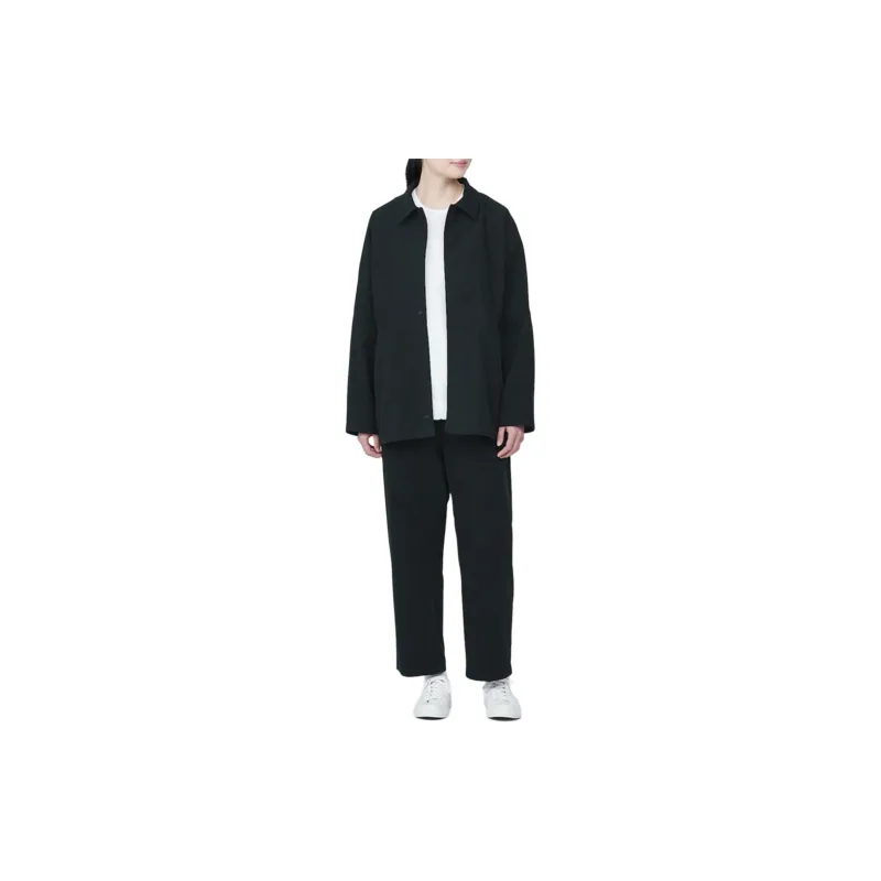 MUJI Casual Pants Unisex Black-1