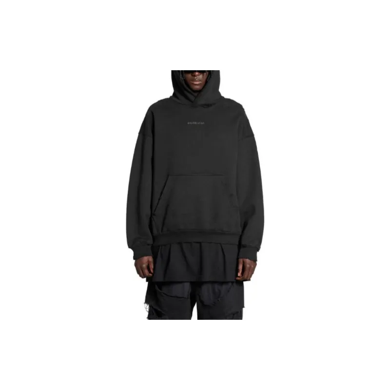Balenciaga Crystal Logo Hoodie-2