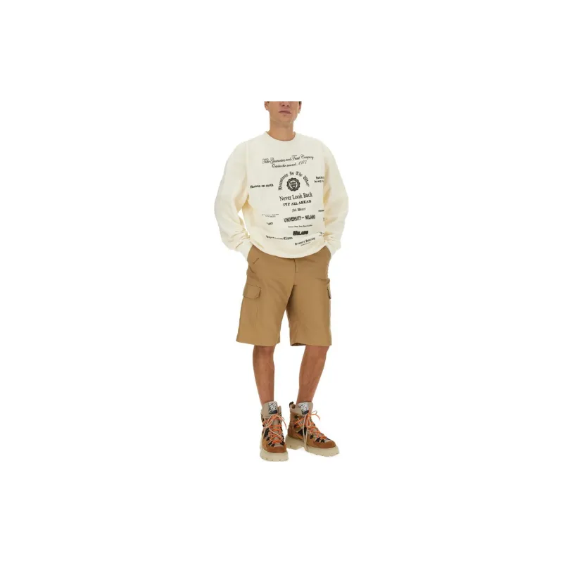 MSGM Graphic Printed Crewneck Sweatshirt-1