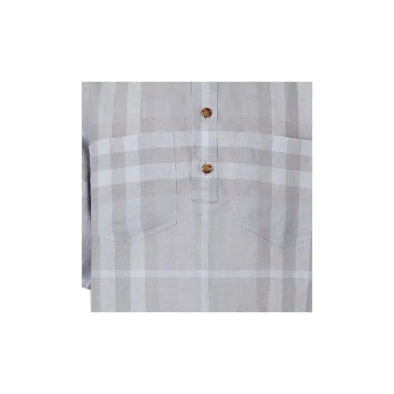 Burberry Shirts Men Gray-3