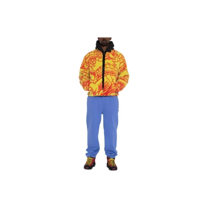 Stussy Dragon Sherpa Jacket - POIZON 