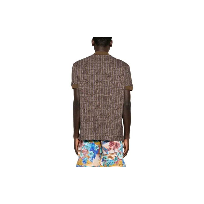 Roberto Cavalli SS24 Polo Shirt Men's Umber-2