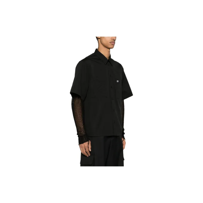 OFF-WHITE Buttoned Short-Sleeved Shirt-3