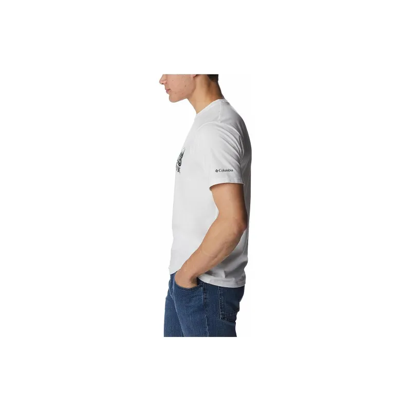 Columbia Sun Trek T Shirts Men White-3