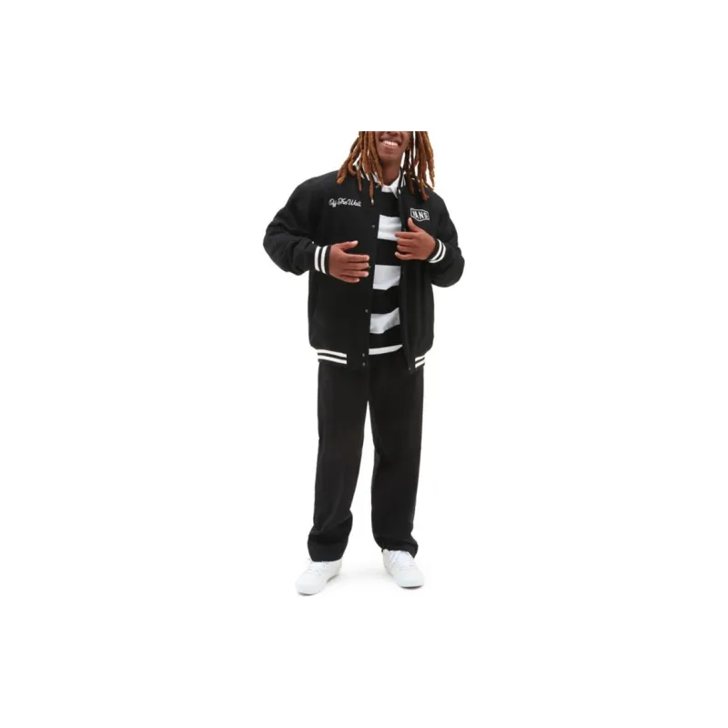 Vans CHECKERBOARD RESEARCH VARSITY Jackets Men Black-2