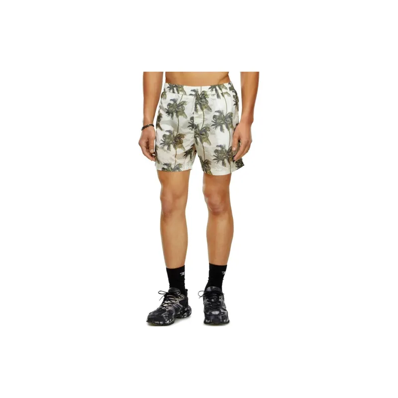 DIESEL Bmbx Rio 41cm Parachute Palm Tree Printed Swim Shorts-3