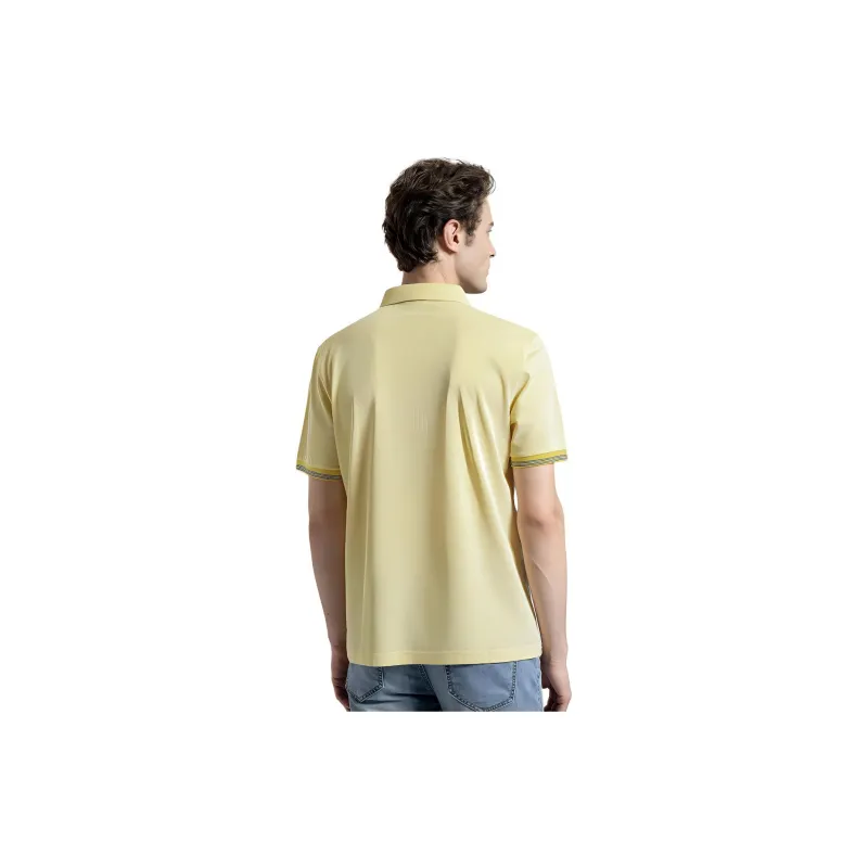 GOLDLION Polo Shirt Men's Light Yellow-2