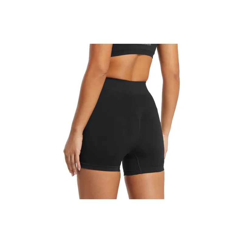 GYMSHARK Seamless Boxers Sports Shorts Women's Black-1