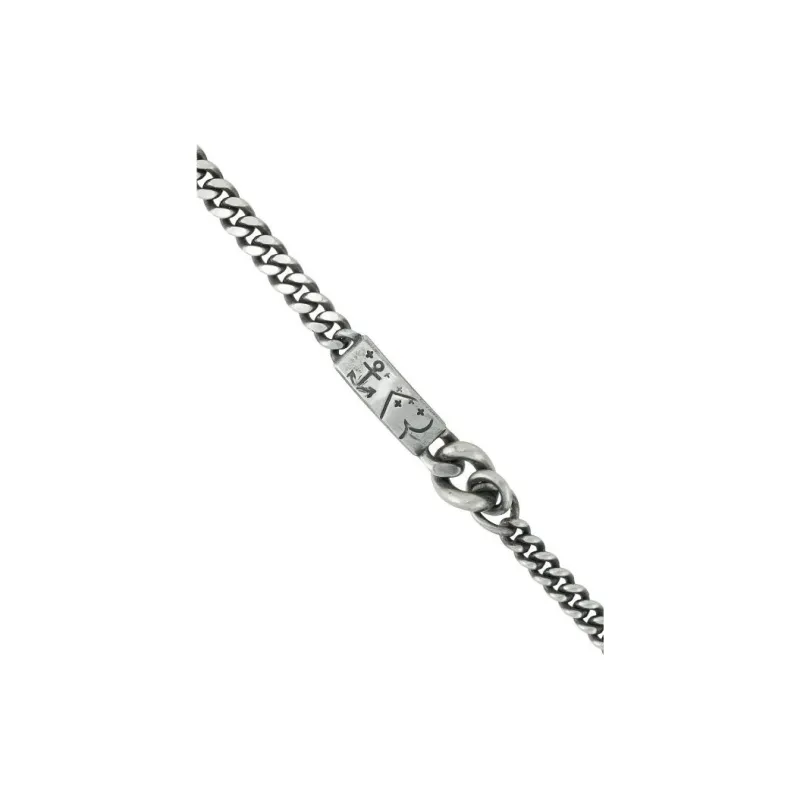 Werkstatt Munchen Engraved tag Chain Bracelet-1