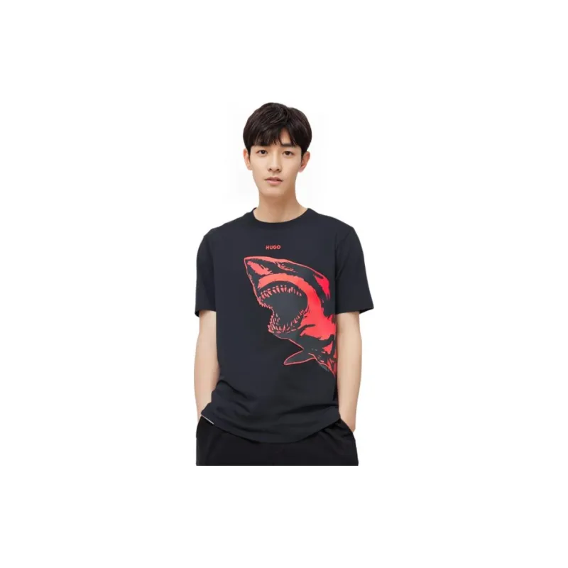 HUGO BOSS T Shirts Men Black-2