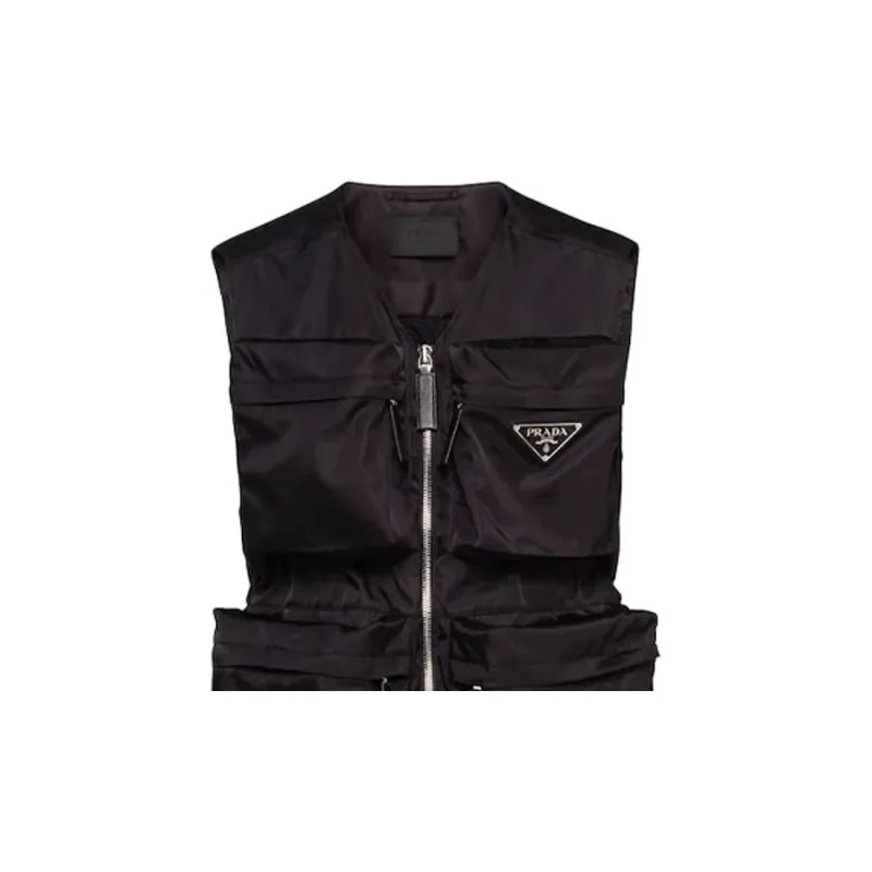 PRADA Vests Men Black-4
