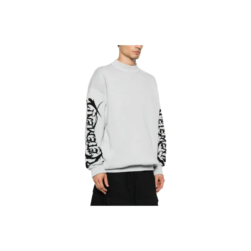 Vetements Logo print Merino Wool Jumper-3