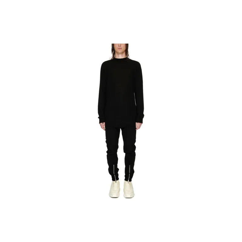 RICK OWENS Decorative zip Cotton Trousers-1