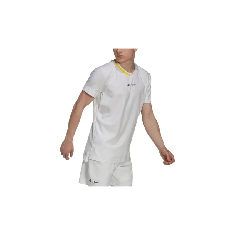 Adidas T Shirts Men White-3