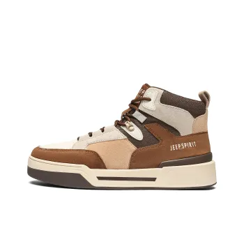 JEEP SPIRIT Slip Resistant Water Resistant Wear Resistant Lightweight Breathable High Top Skateboard Shoes Men's