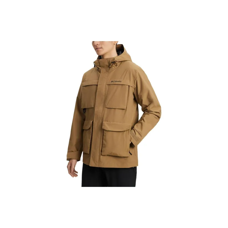 Columbia Water Resistant Windbreaker Jacket Men's Dark Khaki-3