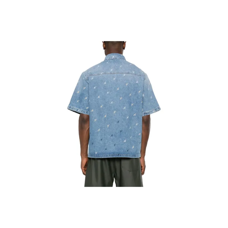Axel Arigato Miles Logo Printed Denim Shirt-2