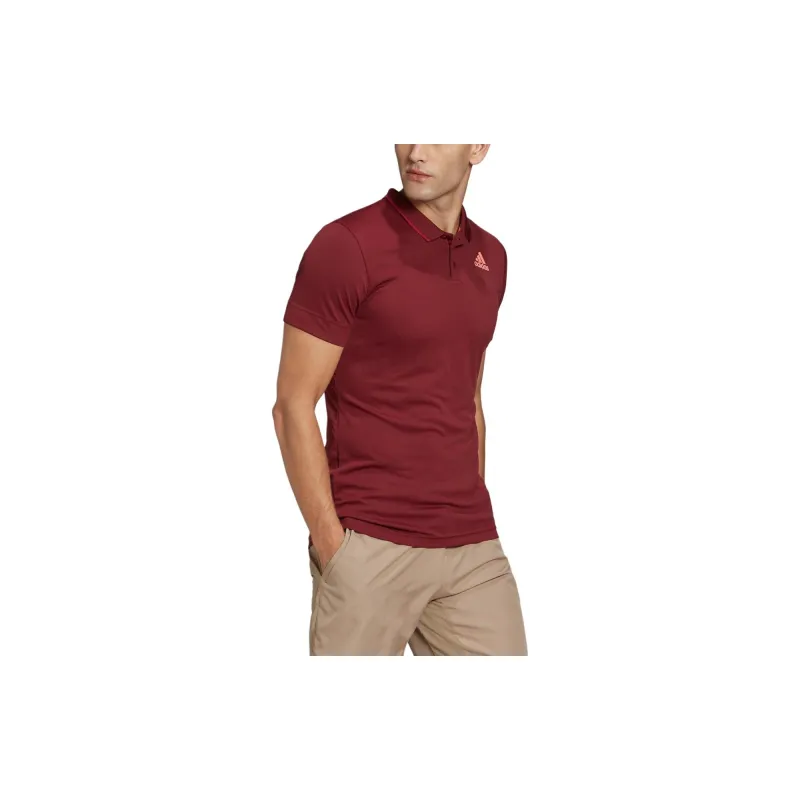Adidas Polo Shirts Men Burgundy-3
