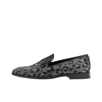 VERSACE Leopard Medusa Loafers Men's Black