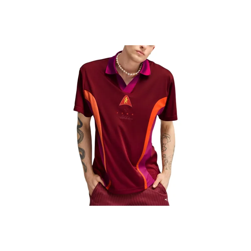 PUMA Graphic SS24 Polo Shirt Men's Red-2