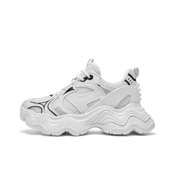 CHERYKALLY Cushioning Anti Slip And Wear Resistant Height Increasing Low Top Chunky Sneakers Women's