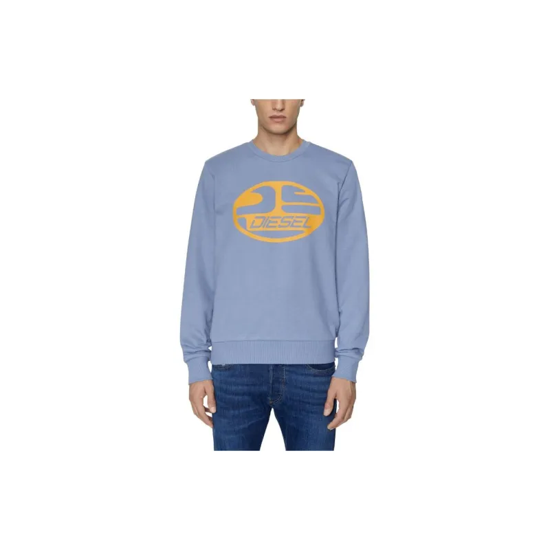 DIESEL Sweatshirts Men Light Blue-1