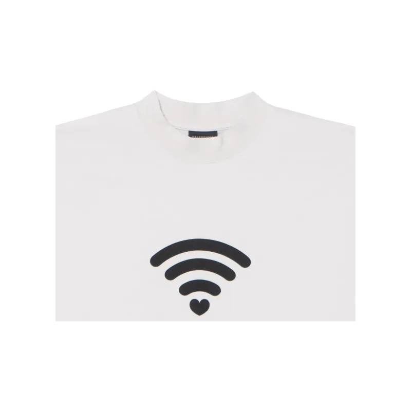 Balenciaga T Shirt Loose Fit Style Men's White-5