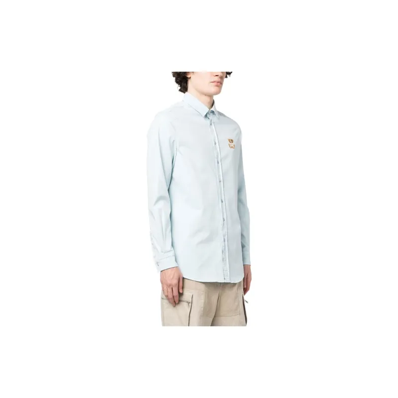 MOSCHINO Shirts Men Light Blue-3